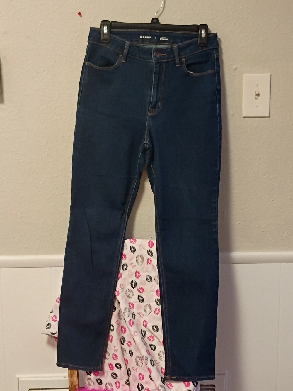 Old Navy Women's Dark Blue High-Rise Jeans
